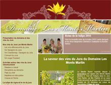 Tablet Screenshot of domaine-les-monts-martin.fr